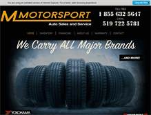 Tablet Screenshot of m-motorsport.ca